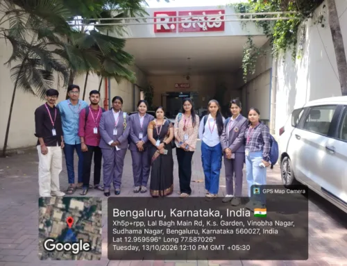 Journalism Students Visit Republic Kannada News Channel and Bengaluru City University